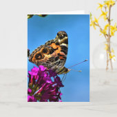 Vlinder, kaart (Gele Bloem)