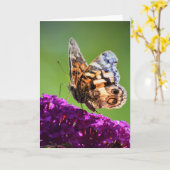 Vlinder, kaart (Gele Bloem)
