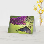 Vlinder, kaart (Gele Bloem)