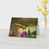 Vlinder, kaart (Gele Bloem)