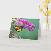 Vlinder, kaart (Gele Bloem)