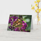 Vlinder, kaart (Gele Bloem)