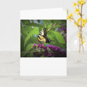 Vlinder, kaart (Gele Bloem)