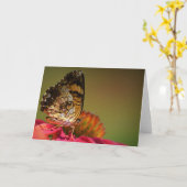 Vlinder, kaart (Gele Bloem)