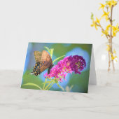 Vlinder, kaart (Gele Bloem)