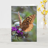 Vlinder, kaart (Gele Bloem)