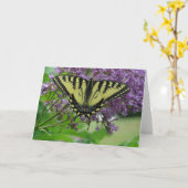 Vlinder Kaart (Gele Bloem)