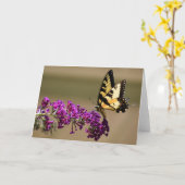 Vlinder, kaart (Gele Bloem)