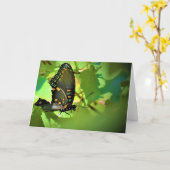 Vlinder, kaart (Gele Bloem)