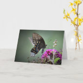 Vlinder, kaart (Gele Bloem)