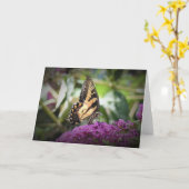 Vlinder, kaart (Gele Bloem)