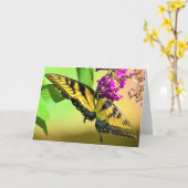 Vlinder, kaart (Gele Bloem)