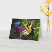 Vlinder, kaart (Gele Bloem)