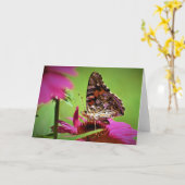 Vlinder, kaart (Gele Bloem)