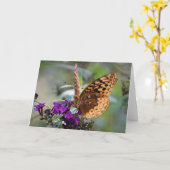 Vlinder, kaart (Gele Bloem)