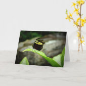 Vlinder Kaart (Gele Bloem)
