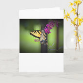 Vlinder, kaart (Gele Bloem)