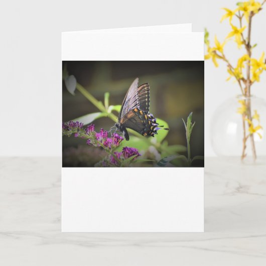 Vlinder, kaart (Gele Bloem)