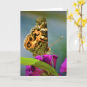 Vlinder, kaart (Gele Bloem)