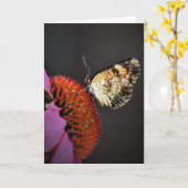 Vlinder, kaart (Gele Bloem)