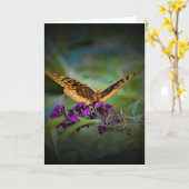 Vlinder, kaart (Gele Bloem)