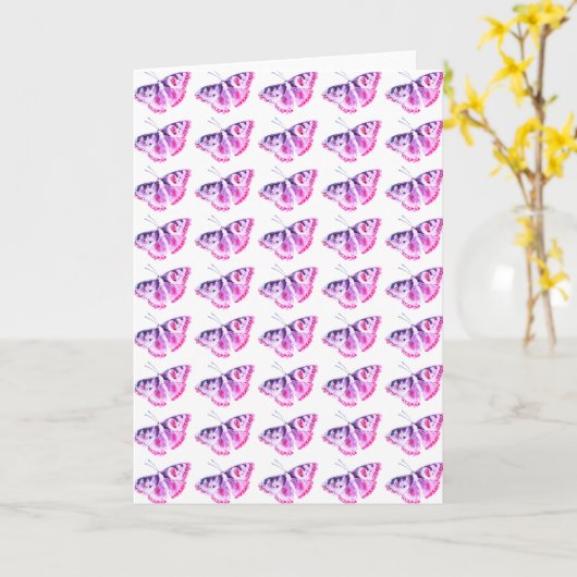 vlinder kaart (Gele Bloem)