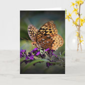 Vlinder, kaart (Gele Bloem)