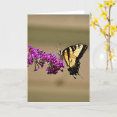 Vlinder, kaart (Gele Bloem)