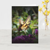 Vlinder, kaart (Gele Bloem)