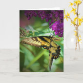 Vlinder, kaart (Gele Bloem)