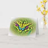 Vlinder, kaart (Gele Bloem)