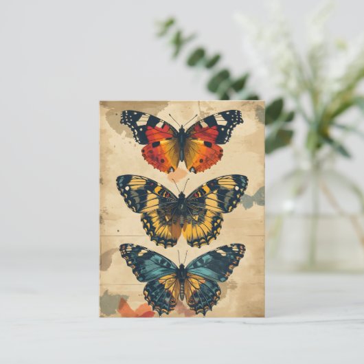 Vlinder Kaleidoscoop: Briefkaart (Staand voorkant)