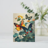 Vlinder Kaleidoscoop:  Briefkaart (Staand voorkant)