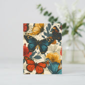 Vlinder Kaleidoscoop: Briefkaart (Staand voorkant)