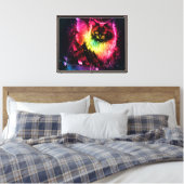 vlinder Kat Canvas Afdruk (Insitu (Slaapkamer))