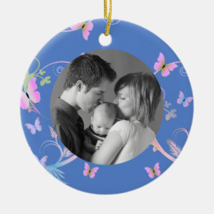 Vlinder Keramisch Ornament
