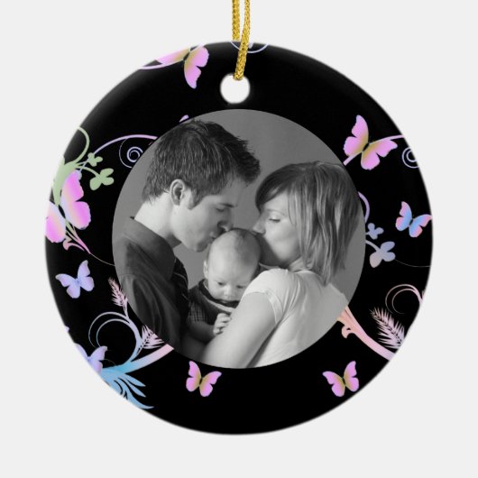 Vlinder Keramisch Ornament (Voorkant)