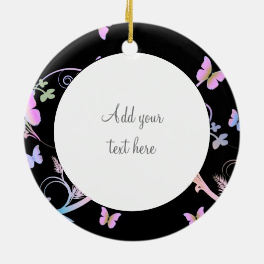 Vlinder Keramisch Ornament (Achterkant)