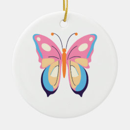 Vlinder Keramisch Ornament
