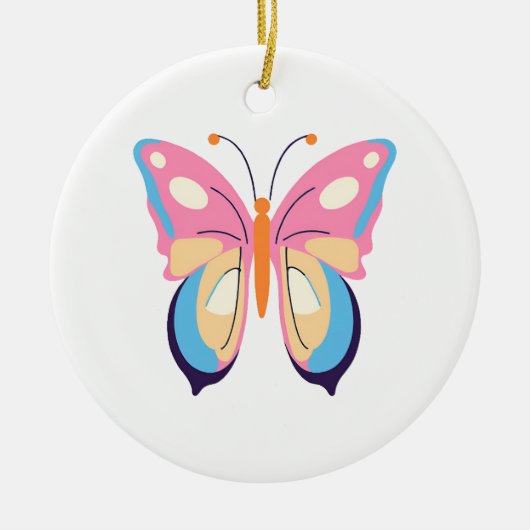 Vlinder Keramisch Ornament (Voorkant)