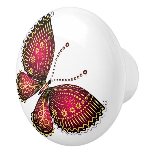 Vlinder Keramische Knoppen en Trekken (Rechts)