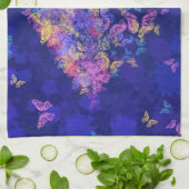 Vlinder keuken handdoek hart (Gevouwen)