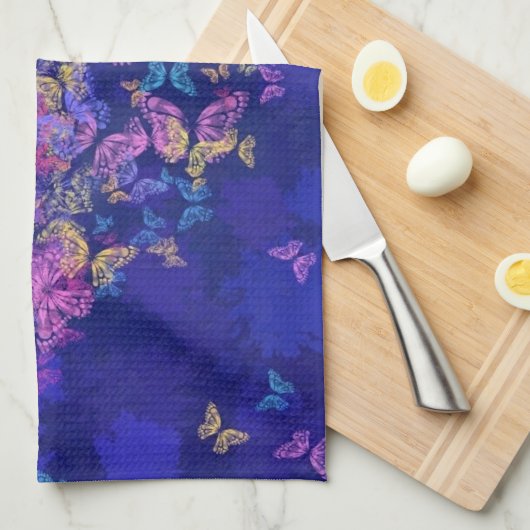 Vlinder keuken handdoek hart (Quarter Fold)