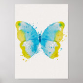 Vlinder kinderkamer poster babykamer print (Voorkant)