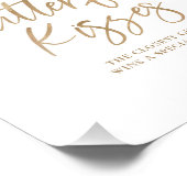 vlinder kisses Baby shower spel Foto Afdruk (Hoek)