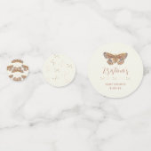 vlinder kisses meisje Baby shower Confetti (Achterkanten)