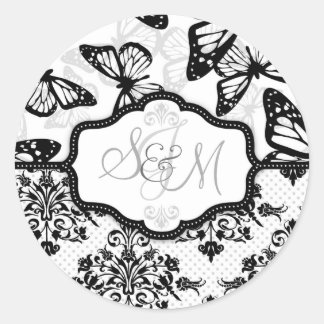 Vlinder Kisses Sticker_DrMullins Ronde Sticker