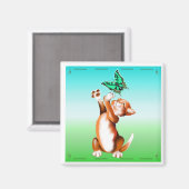 vlinder kitten magneet (Voorkant / Achterkant)