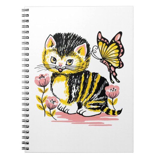 Vlinder & Kitten Notitieboek (Voorkant)