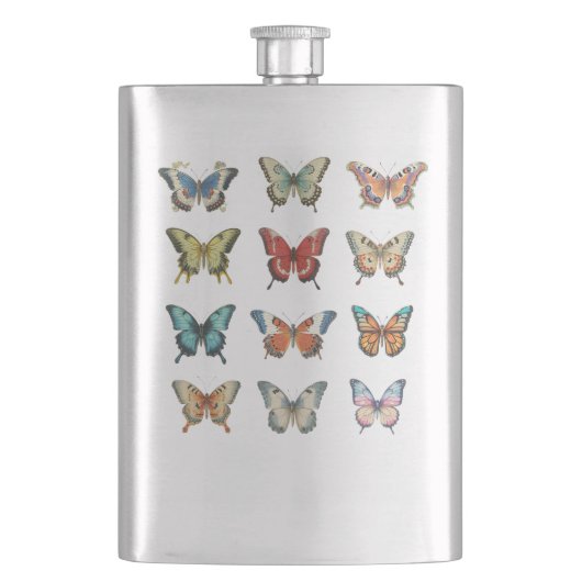 Vlinder Klassieke Fles | Cadeau voor Haar Flacon (Voorkant)
